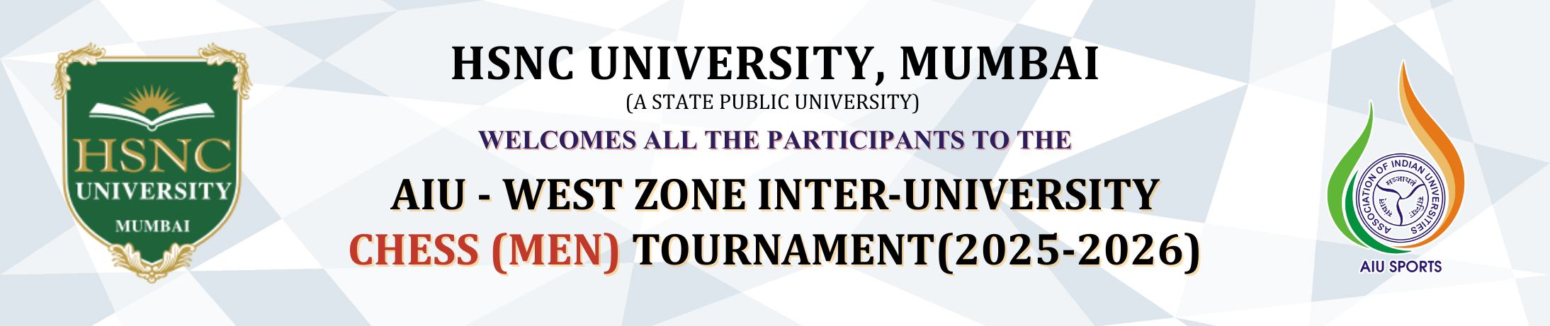 AIU West Zone Inter-University Chess Men Tournament 2025-26 – HSNC University Mumbai